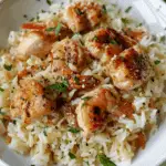 Chicken Scampi with Garlic Parmesan Rice