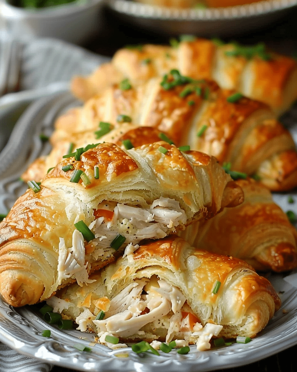 Chicken Stuffed Crescent Rolls