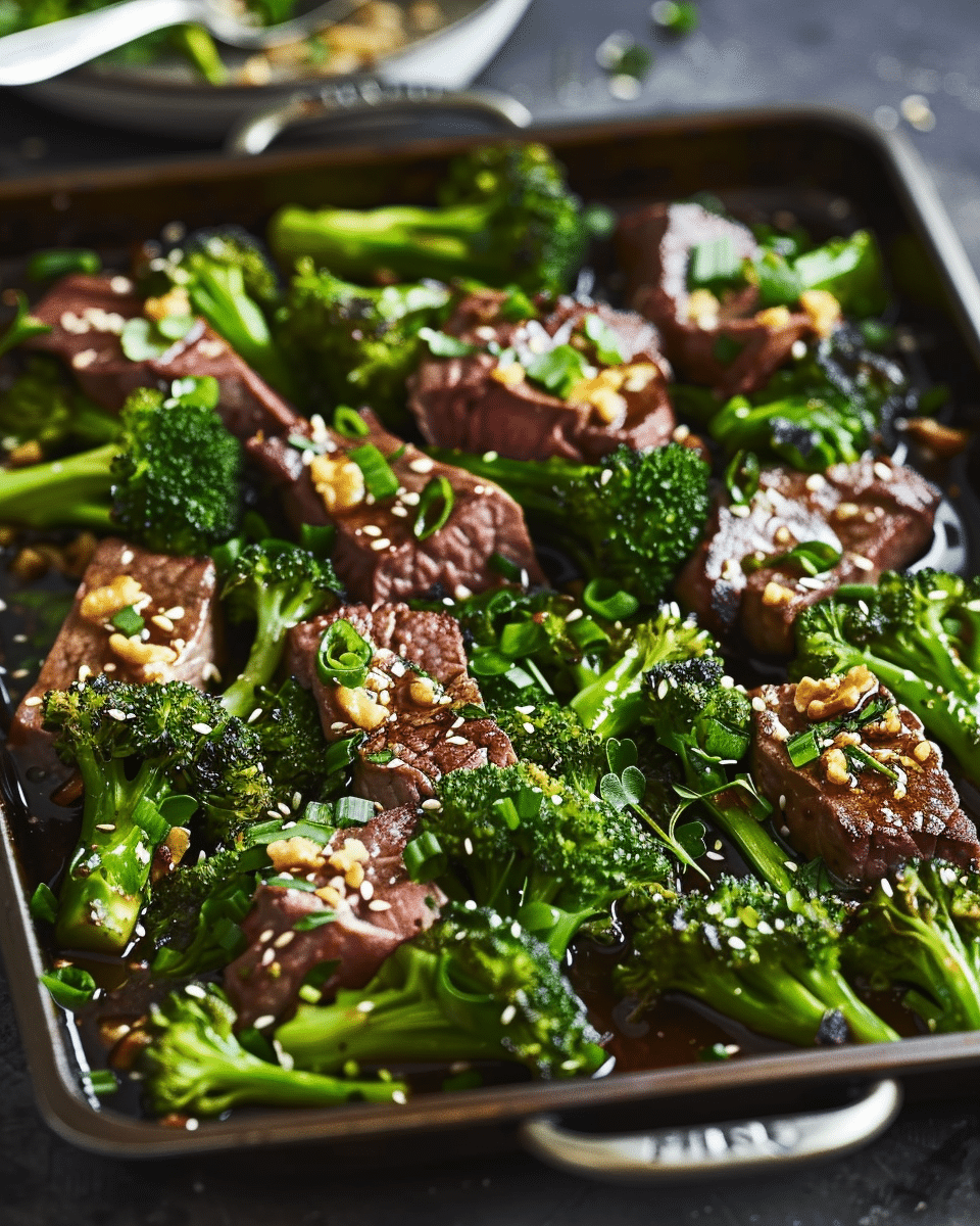 15-Minute Sheet Pan Beef and Broccoli