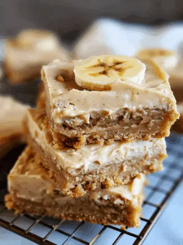 Banana Blondies with Brown Butter Frosting