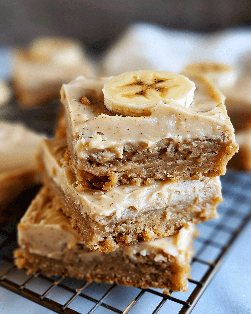 Banana Blondies with Brown Butter Frosting