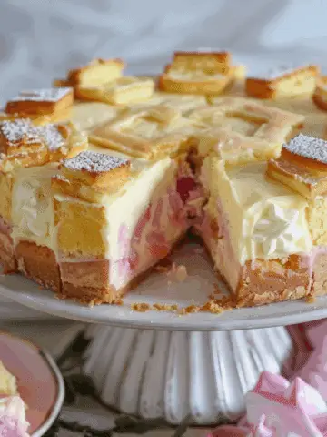 Battenberg Cheesecake