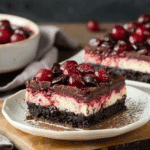 Black Forest Cheesecake Bars