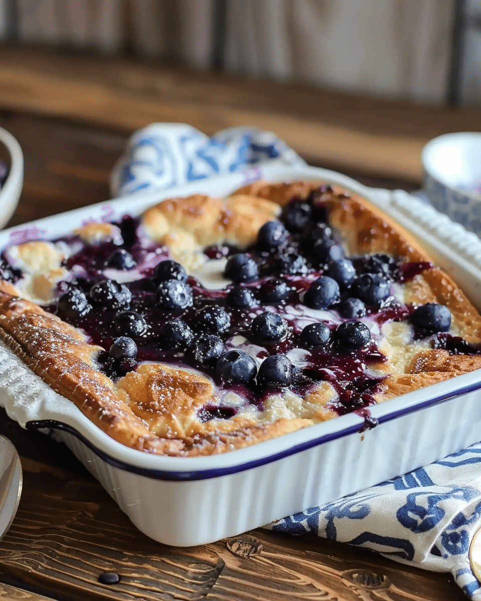 Blueberry Buttermilk Pancake Casserole