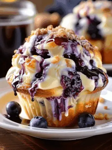 Blueberry Cream Cheese Muffins