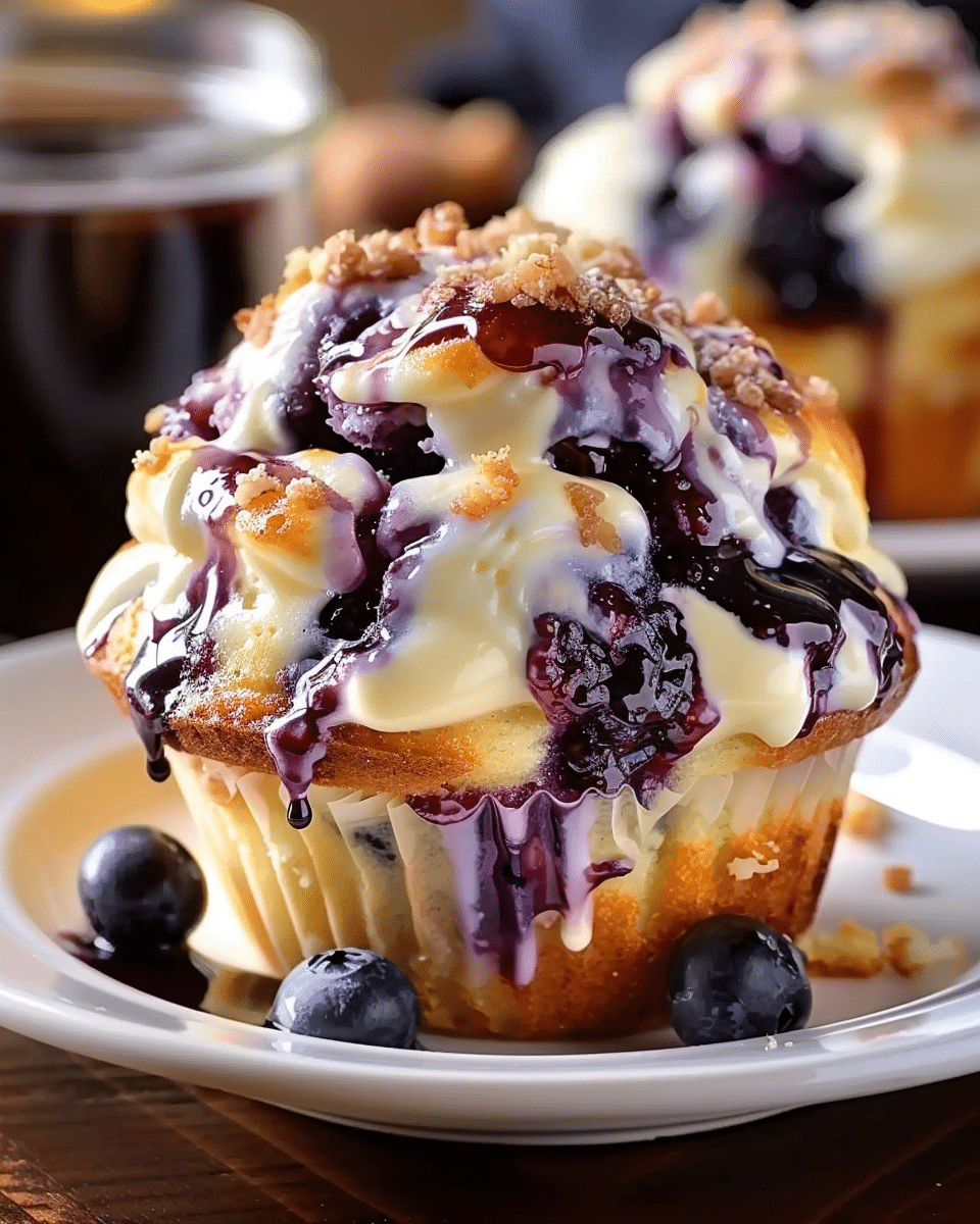 Blueberry Cream Cheese Muffins