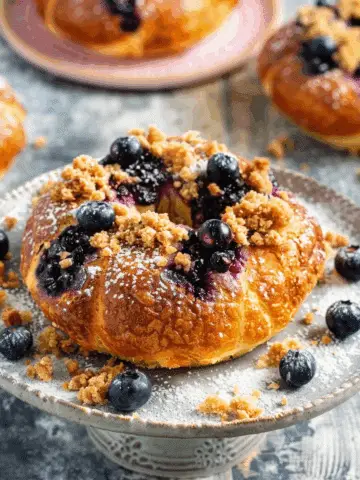 Blueberry Custard Buns