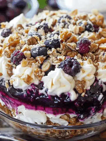 Blueberry Pretzel Salad