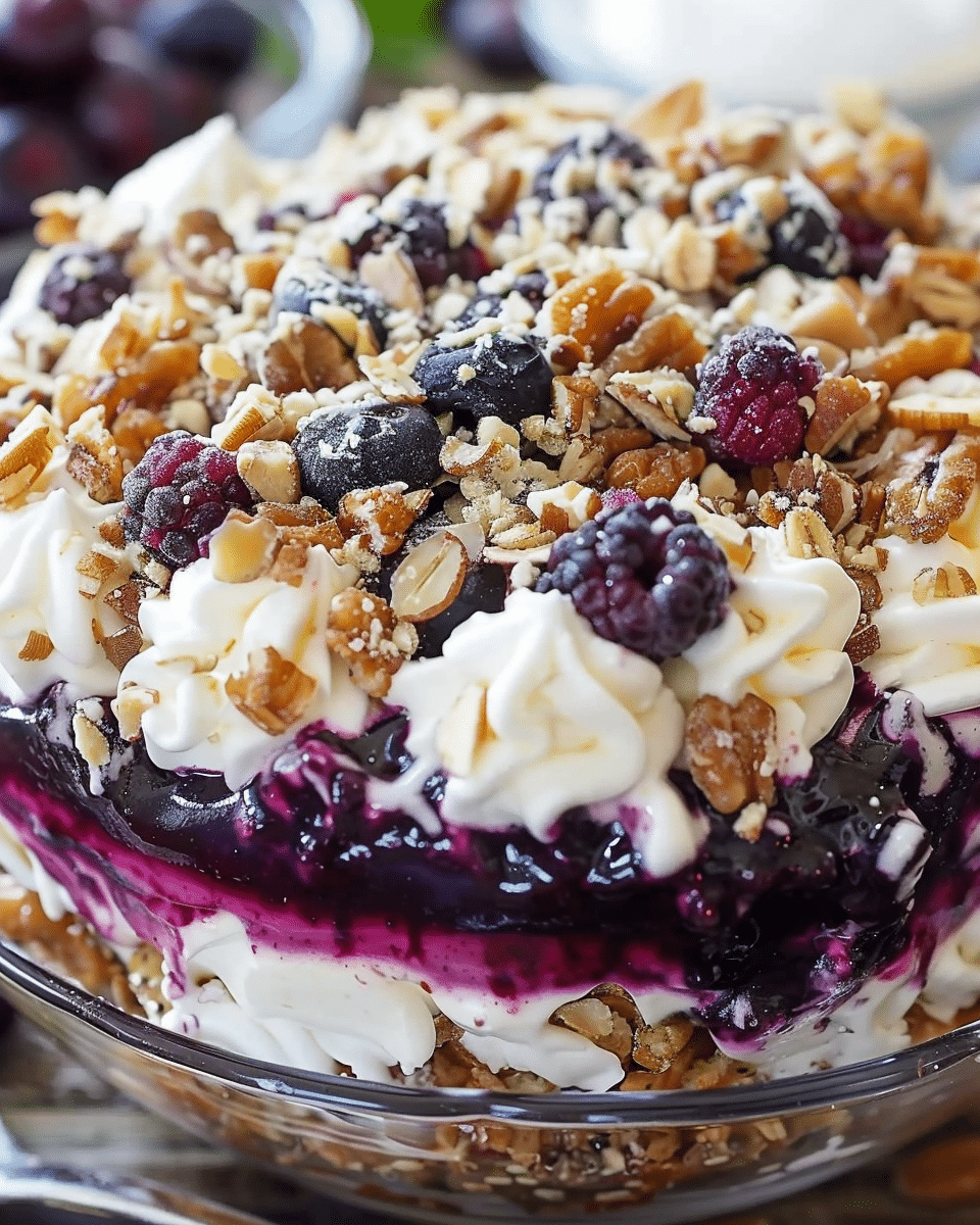 Blueberry Pretzel Salad