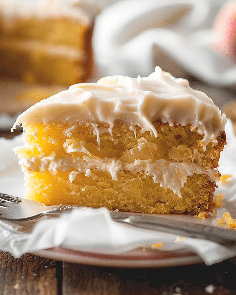 Brown Sugar Peach Cake