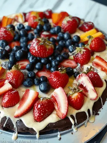 Brownie Fruit Pizza