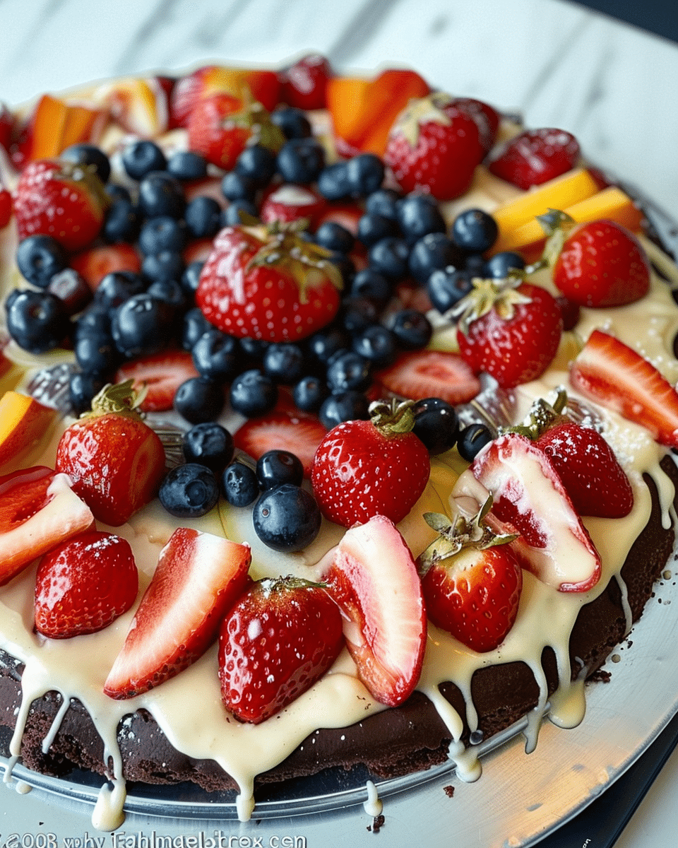 Brownie Fruit Pizza