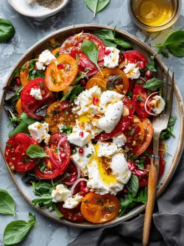 Burrata Salad with Heirloom Tomatoes and Basil