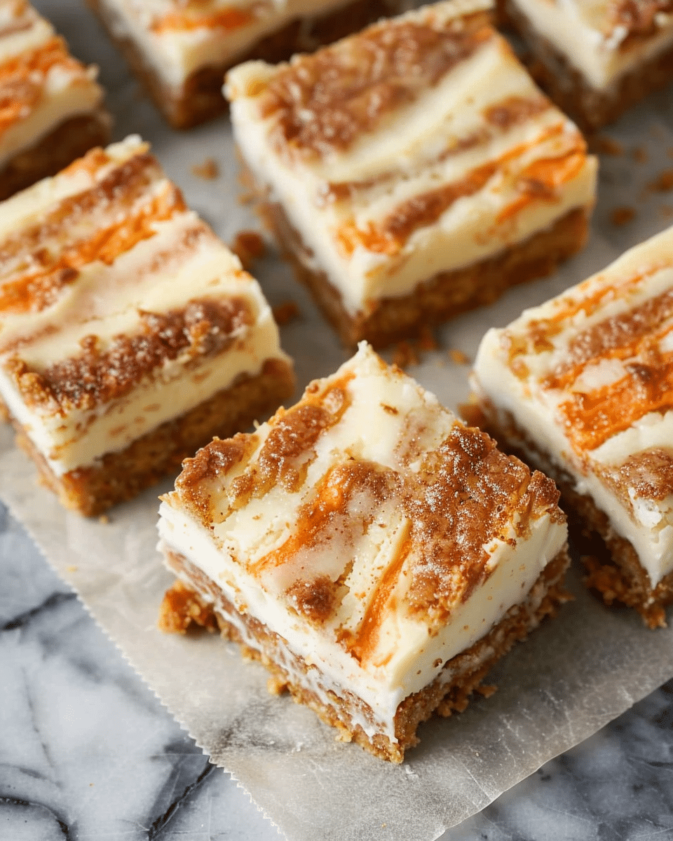 Carrot Cake Cheesecake Bars