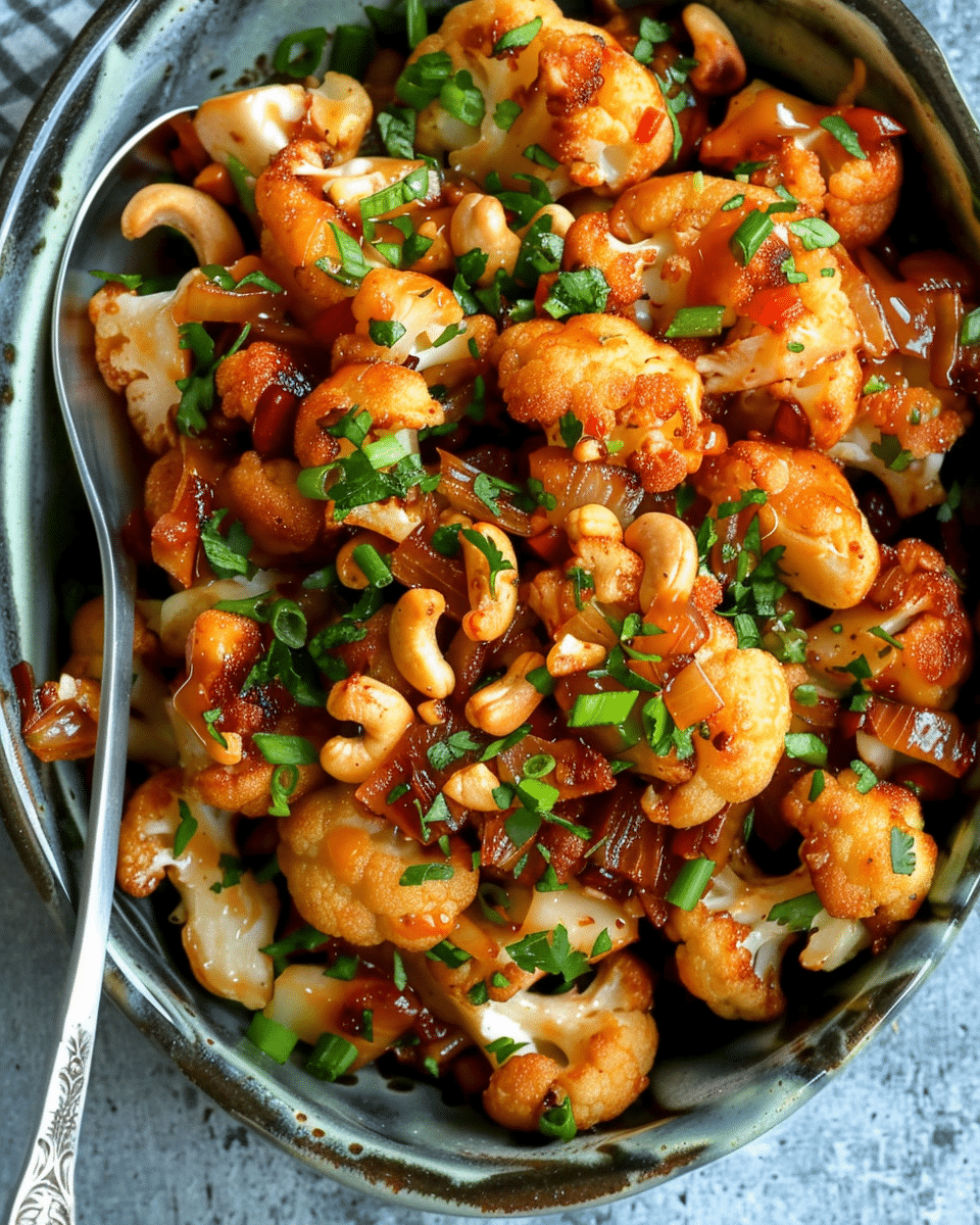 Cashew Cauliflower Stir Fry
