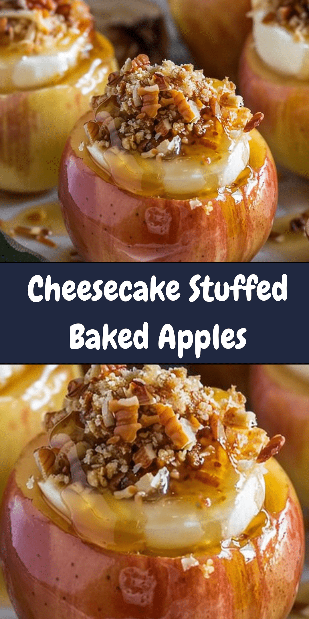 Cheesecake Stuffed Baked Apples | Cheryl's Cooking