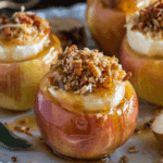 Cheesecake Stuffed Baked Apples