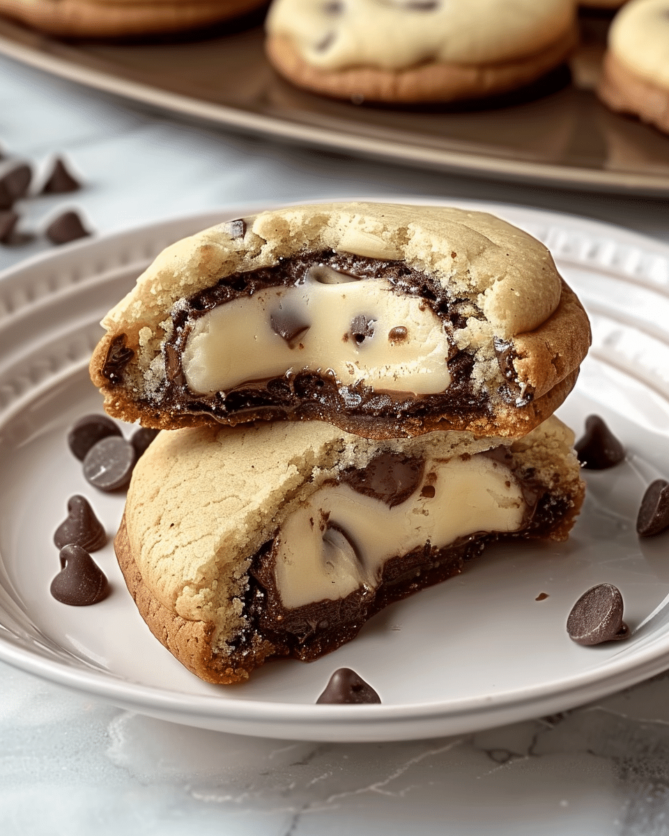 Cheesecake Stuffed Chocolate Chip Cookies