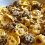 Cheesesteak Tortellini Pasta