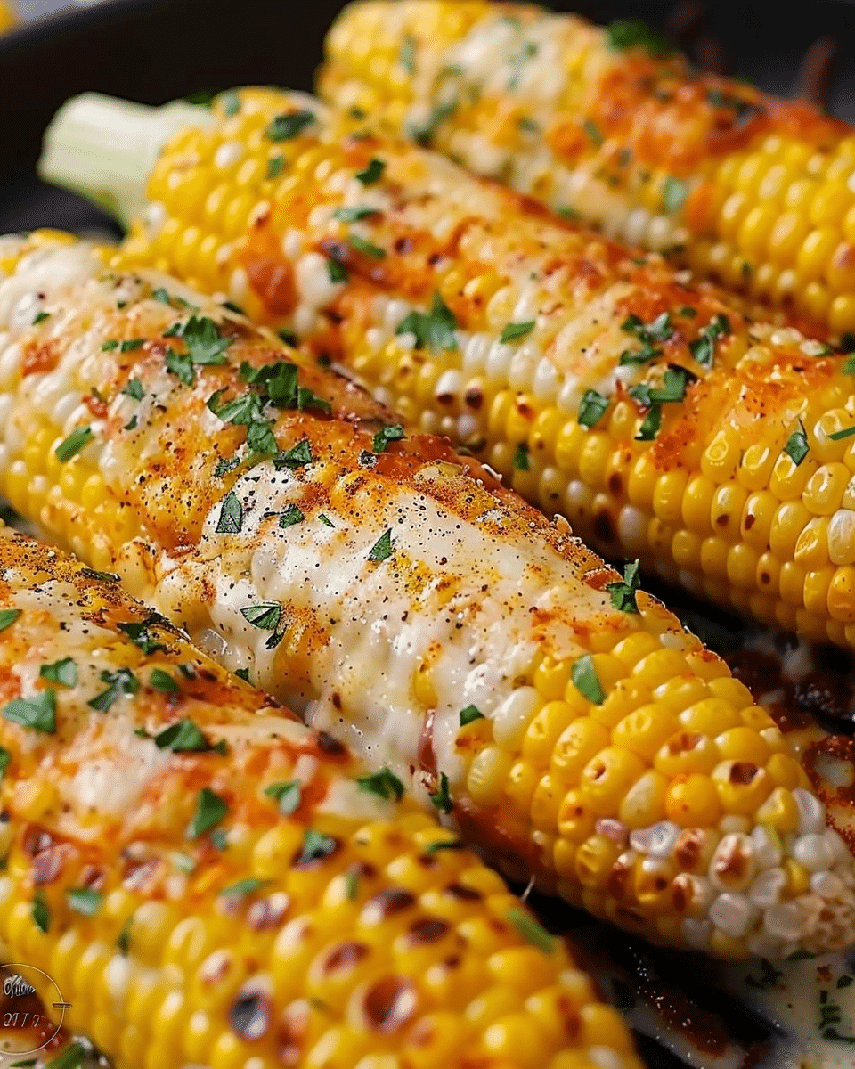Cheesy Garlic Butter Corn