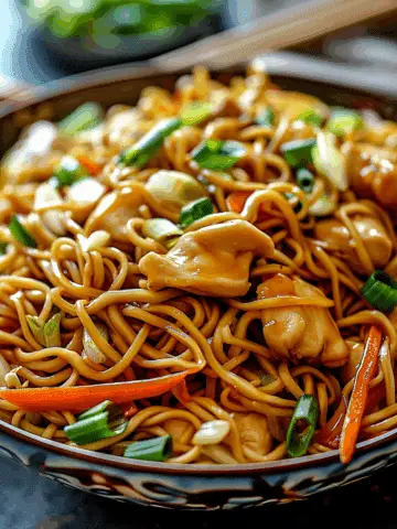 Chicken Chow Mein with the Best Chow Mein Sauce