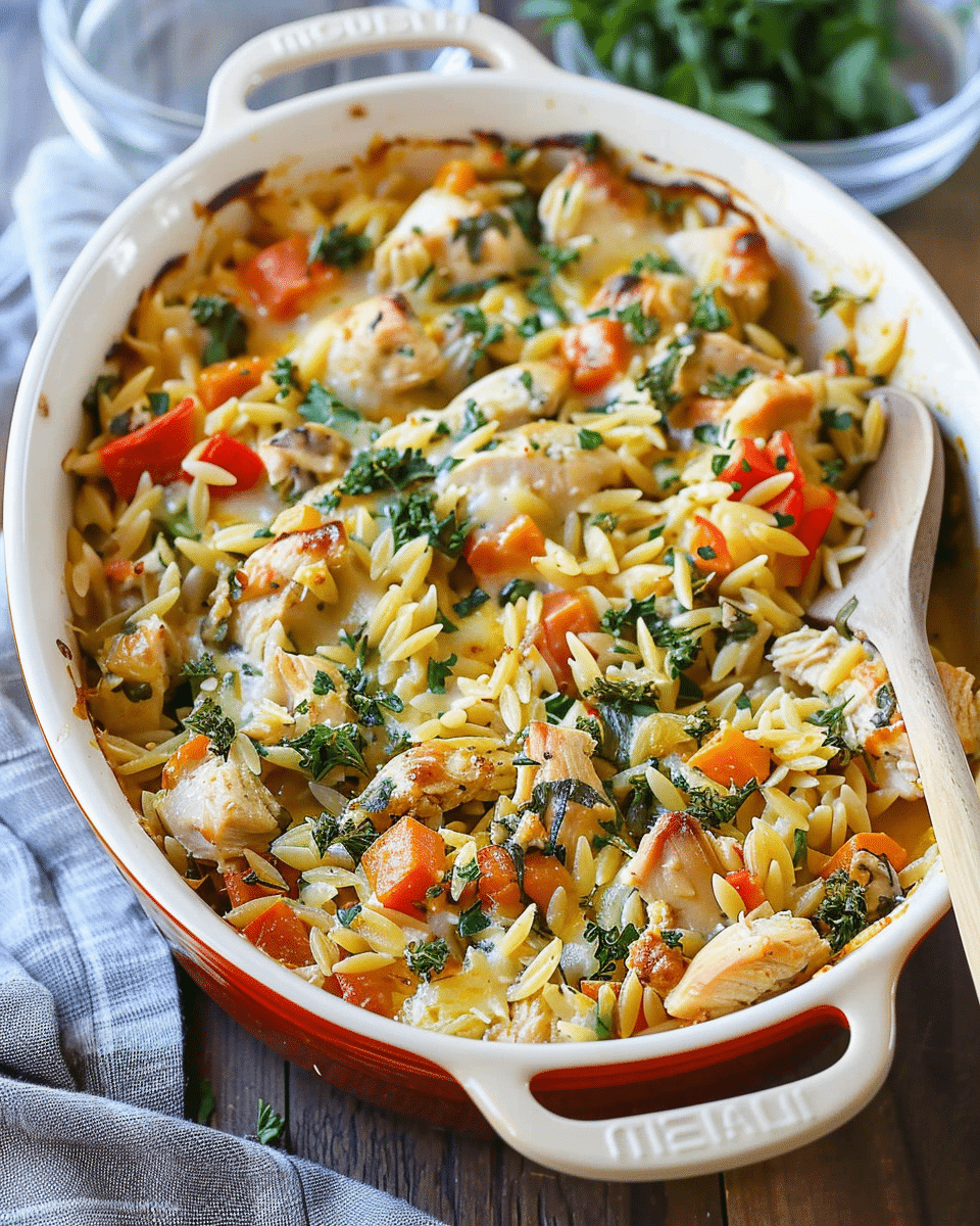 Chicken Orzo Bake