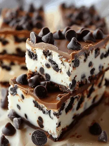 Chocolate Chip Cheesecake Bars