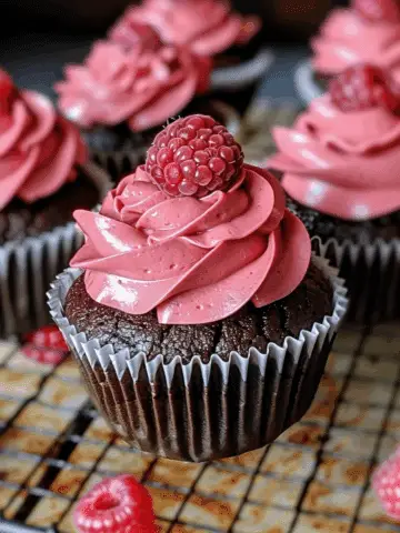 Chocolate Raspberry Cupcakes
