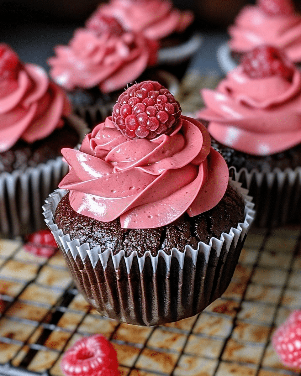 Chocolate Raspberry Cupcakes