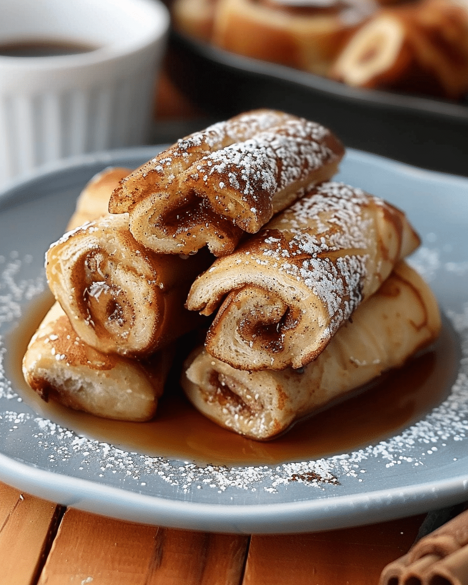 Cinnamon Roll French Toast Roll-Ups