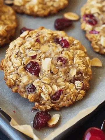 Coconut Almond Oatmeal Cookies
