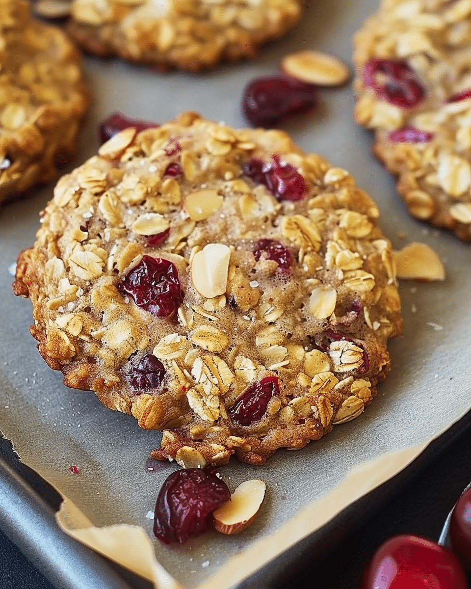 Coconut Almond Oatmeal Cookies
