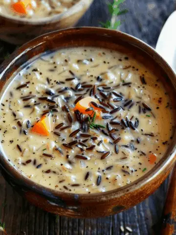 Cozy Autumn Wild Rice Soup