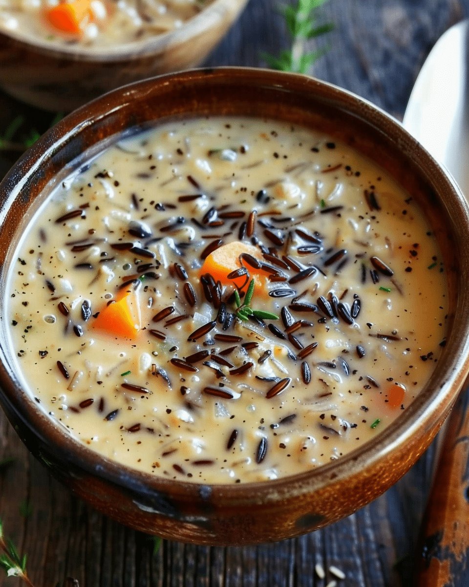 Cozy Autumn Wild Rice Soup