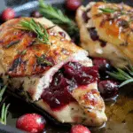 Cranberry and Brie Stuffed Chicken