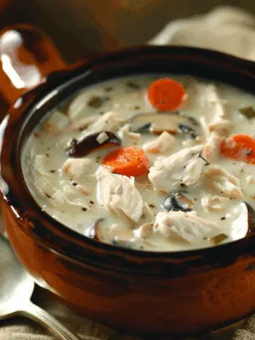 Creamy Chicken and Mushroom Soup
