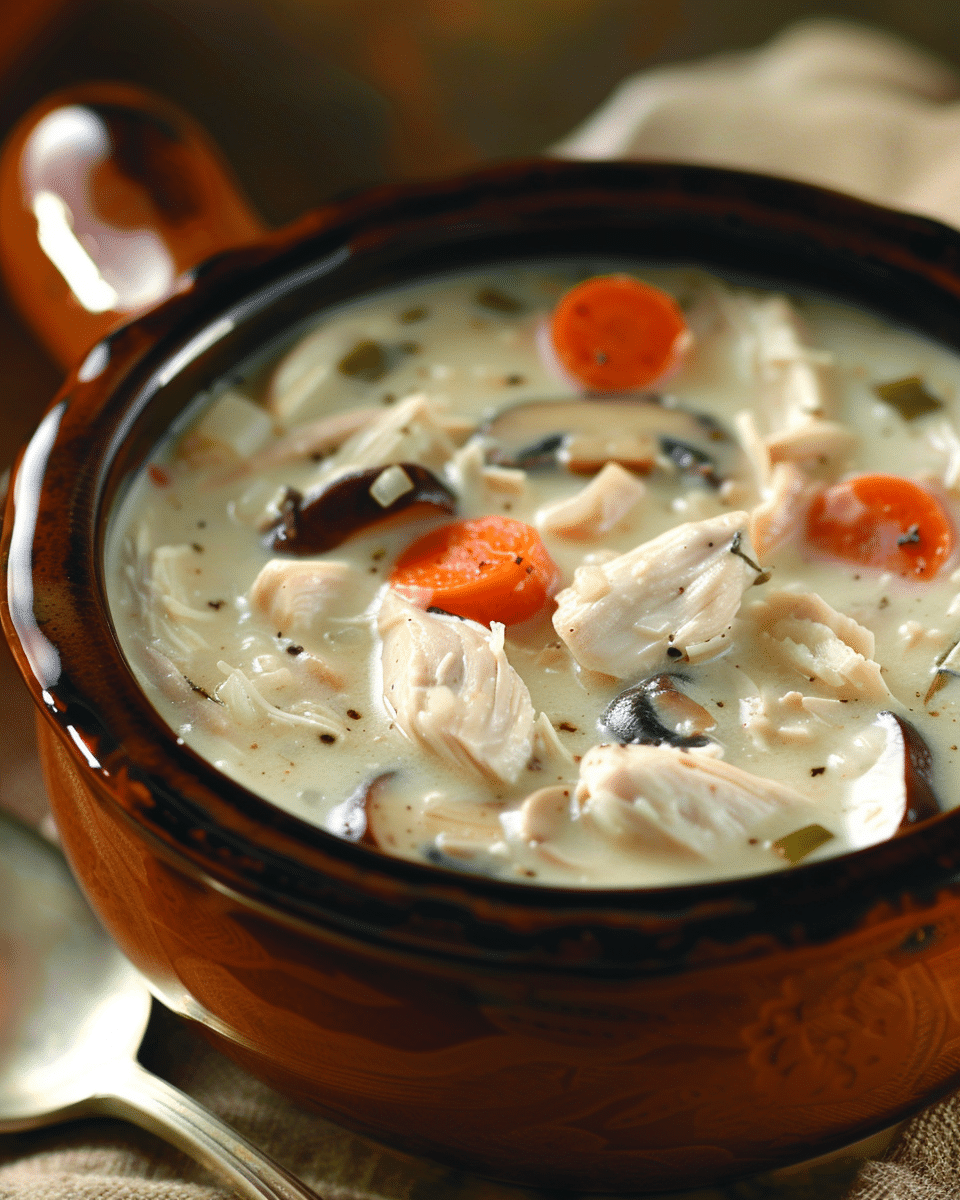 Creamy Chicken and Mushroom Soup