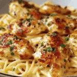 Creamy Parmesan Pasta with Sautéed Garlic Butter Chicken