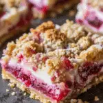 Creamy Rhubarb Cream Cheese Bars