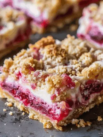 Creamy Rhubarb Cream Cheese Bars