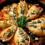 Creamy Spinach and Ricotta Stuffed Pasta Shells