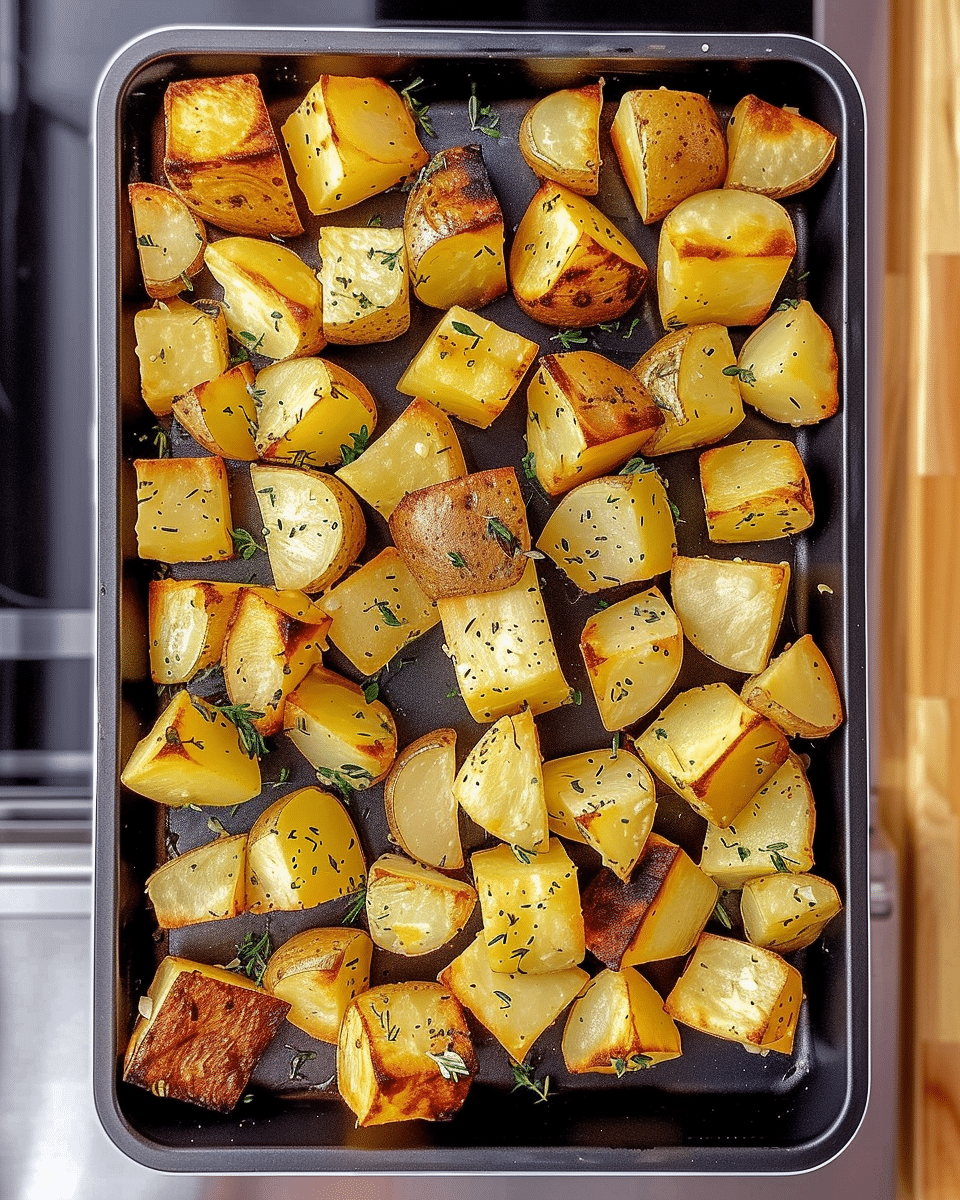Crispy Garlic Roasted Potatoes