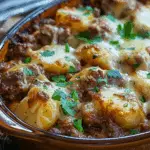 Crockpot Loaded Beef and Potato Bake