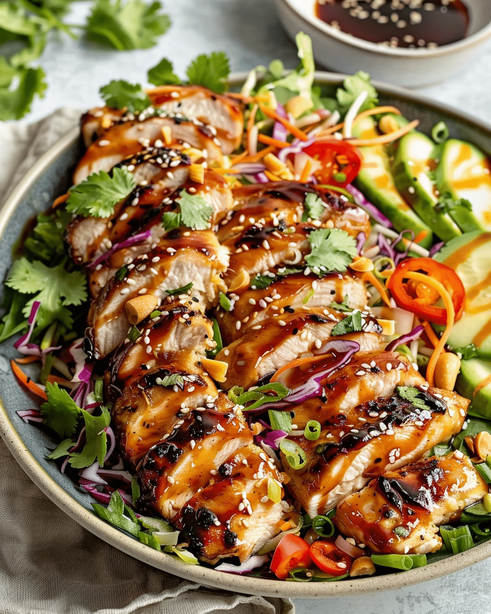 Crunchy Asian Sesame Chicken Salad