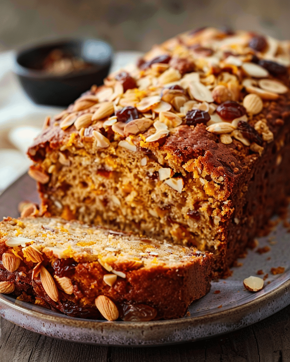 Date and Orange Almond Loaf