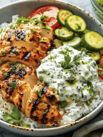 Dump-and-Bake Chicken Tzatziki with Rice