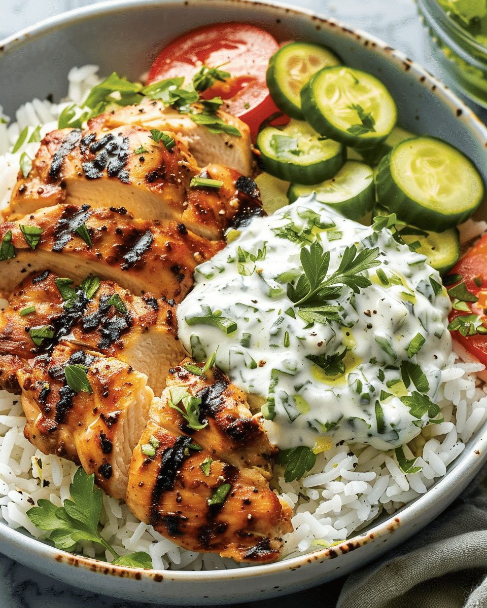 Dump-and-Bake Chicken Tzatziki with Rice