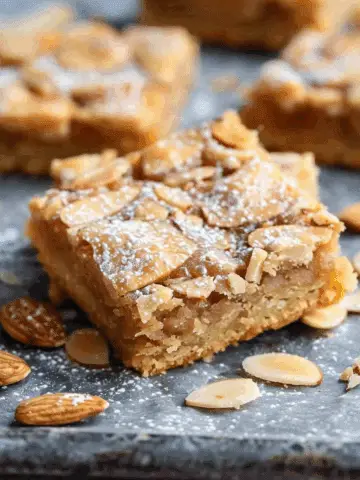 Easy Almond Croissant Blondies