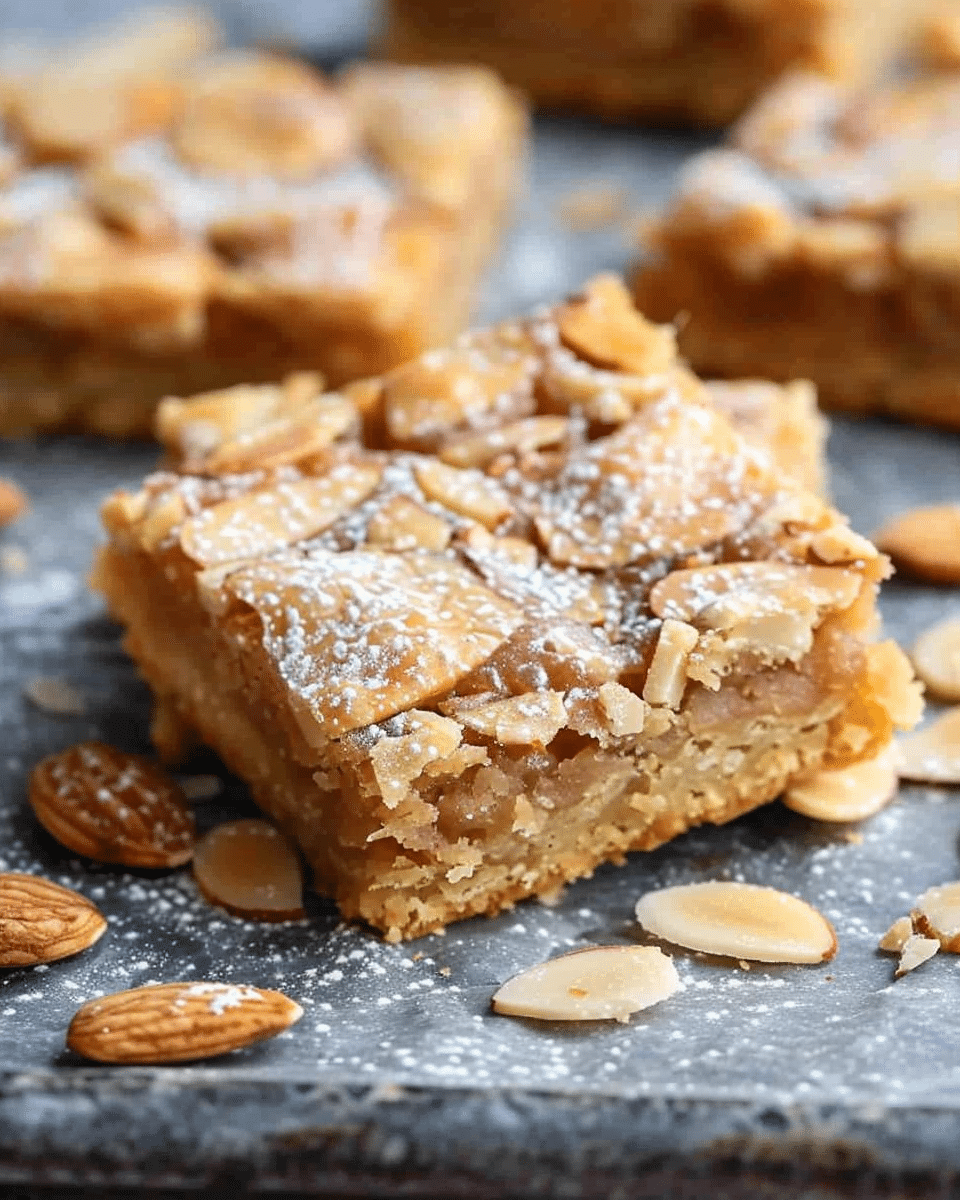 Easy Almond Croissant Blondies