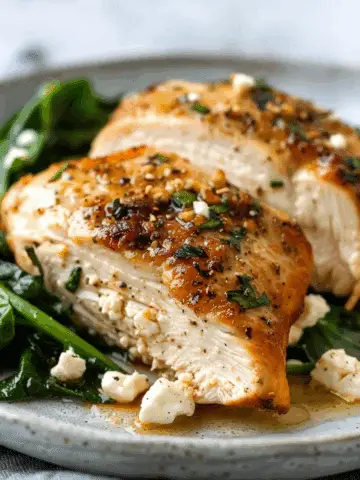Easy Chicken Breast with Feta and Spinach